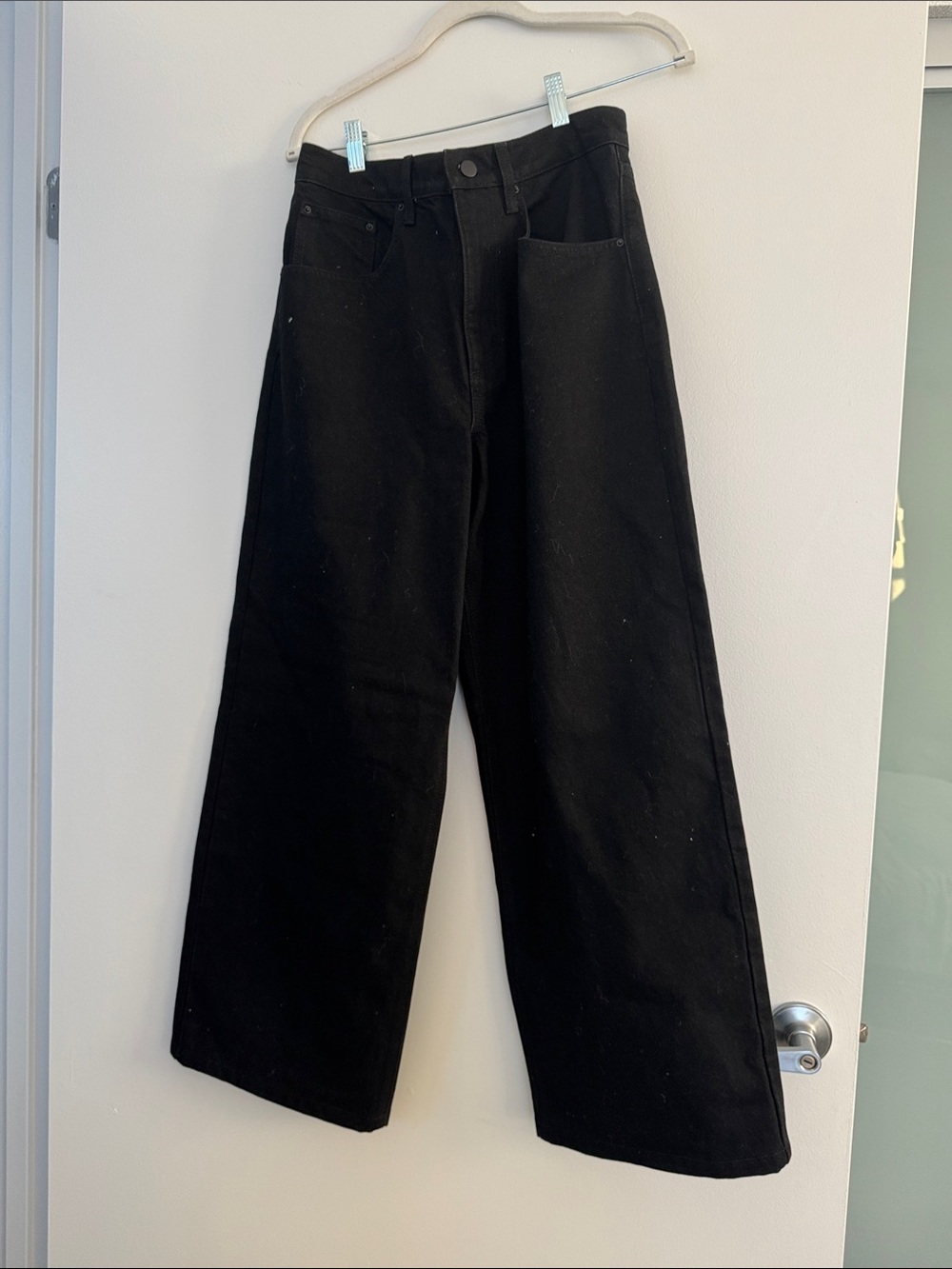 Wide Leg Black Jeans - Women's Flare & Wide Leg